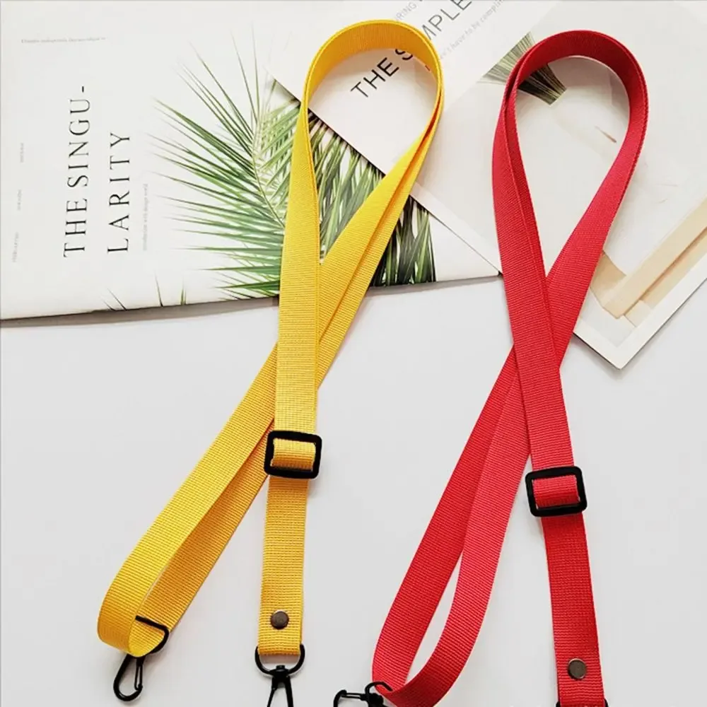 sangle d'épaule en nylon tendance, remplacement de lanière, ceinture de sac à bandoulière de couleur unie, sangle réglable pour sac bandoulière, accessoires de sac