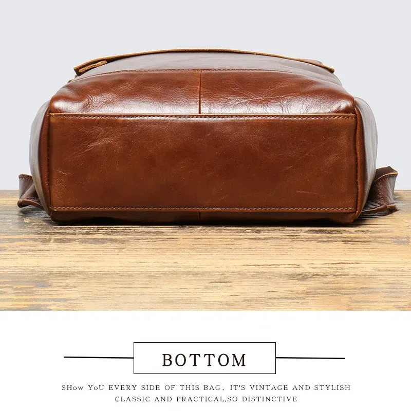 yetties rétro nouveau style couche supérieure peau de vache hommes voyage sac à dos femmes en cuir véritable ordinateur sac à dos grande capacité sac à main
