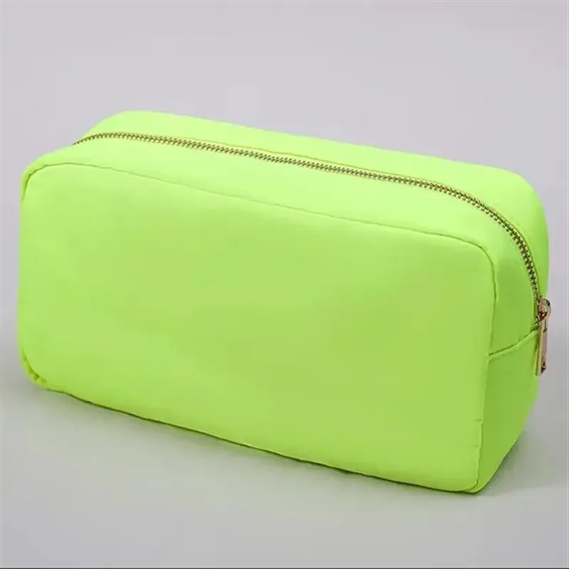 s /m/l/xl 17 couleurs pochette en nylon maquillage sac cosmétique fermeture éclair articles de toilette organisateur sac pour femmes filles voyage cadeau pochette de maquillage