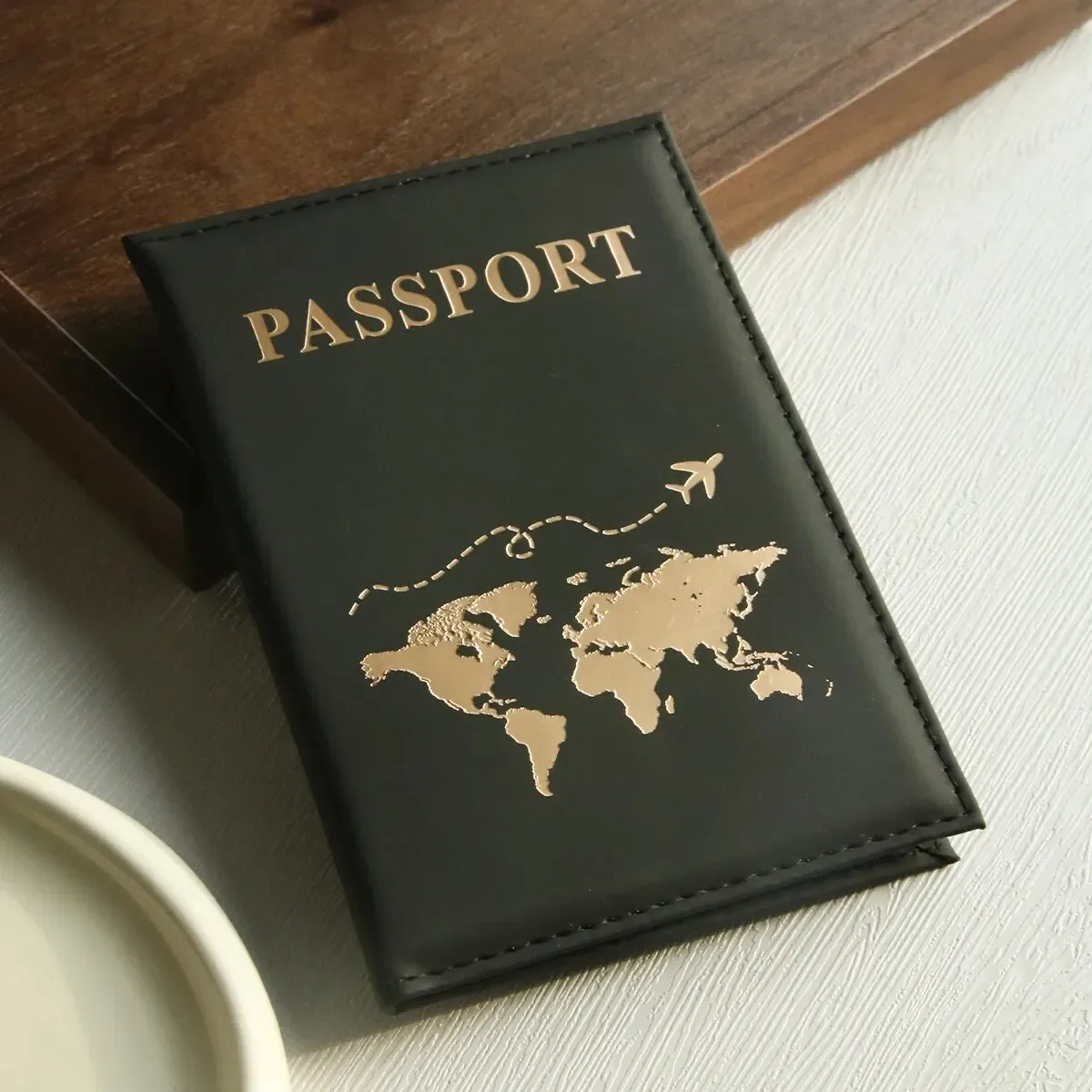 couverture de passeport, porte-passeport, organisateur de carte du monde, étui de protection pour cartes, porte-carte de crédit, document d'identité, portefeuille pour passeport
