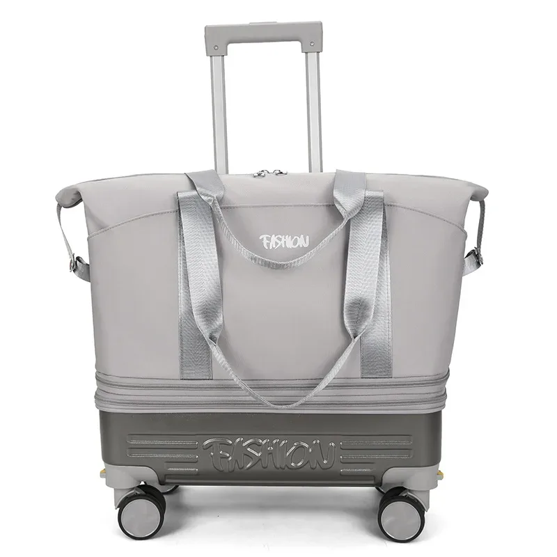 sac de voyage léger avec roues multidirectionnelles, rangement compact, sac à bagages pour les voyages courts et les déplacements professionnels