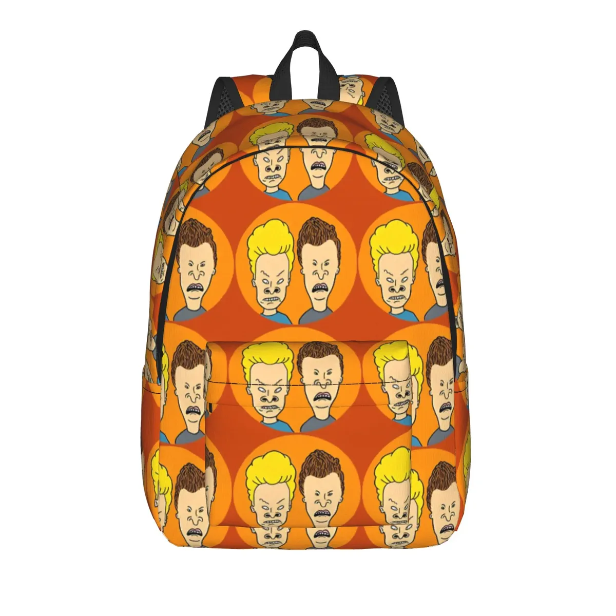 sac à dos vintage portable pour la rentrée scolaire, motif animé beavis et butt-head, pour hommes et femmes, sac pour ordinateur portable