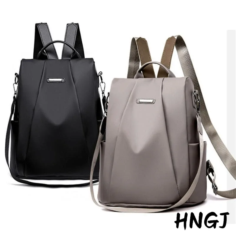 sac à dos multifonction pour femmes, sac d'école décontracté de couleur unie pour filles, sac à bandoulière de voyage à sangle détachable, nouvelle collection 2026
