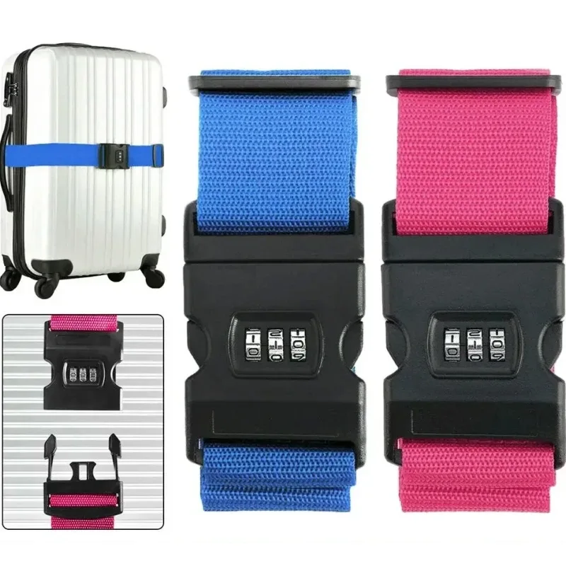 Sangles de bagages résistantes et élastiques, sangles de sécurité supplémentaires pour valises de voyage, sangles de maintien réglables pour bagages à main.