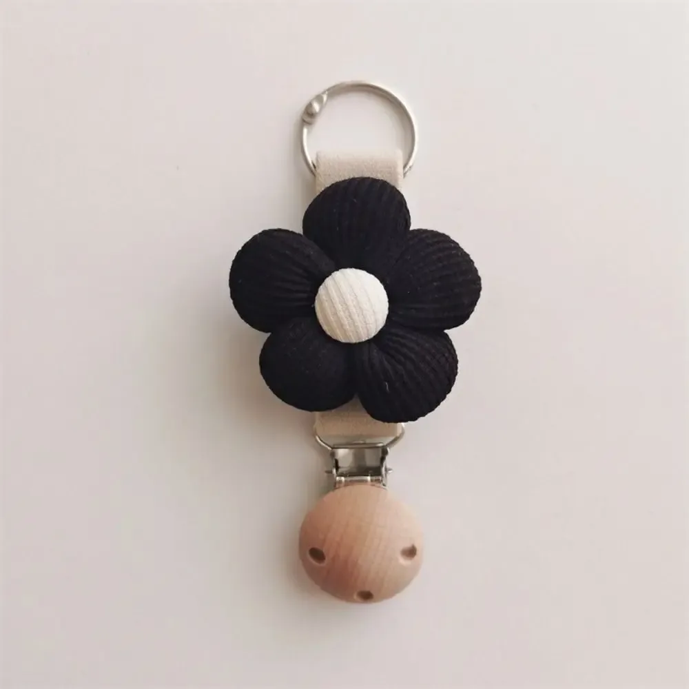 clip de chapeau à fleurs en coton anti-perte, clip en bois suspendu sur le sac, porte-chapeau de voyage, organisateur gadget por
