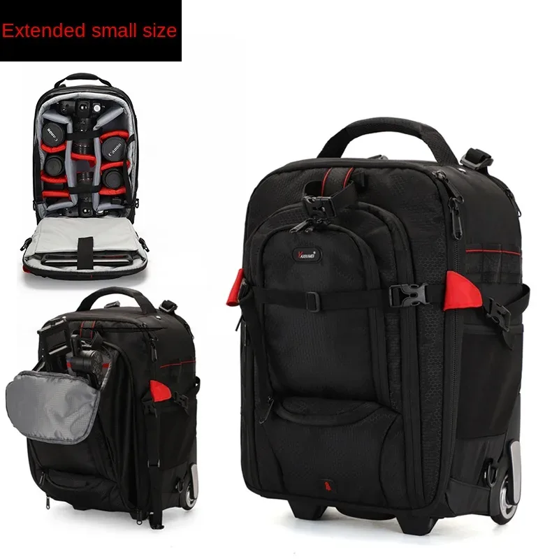 sac pour appareil photo multifonction valise sac à dos appareil photo numérique boîtier de chariot appareil photo professionnel sacs de voyage chariot bagages sacs à dos