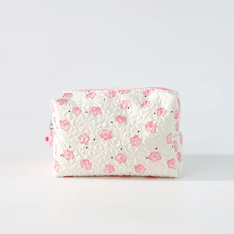 sac de maquillage moelleux à motif bulles - sac de rangement cosmétique portable de grande capacité - sac organisateur de maquillage multifonctionnel