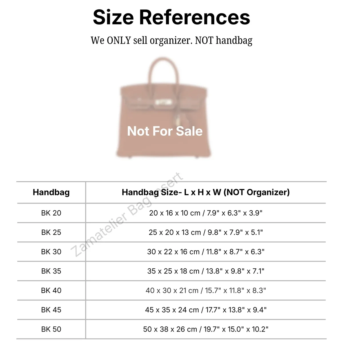 insert en soie sur mesure pour sac birkin 30/20/25/35/40/45/50, organisateur de sac de luxe en satin, base de protection pour sac