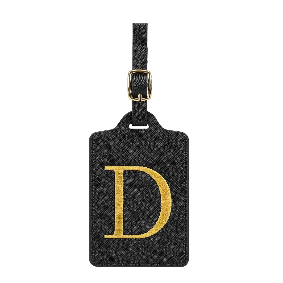 étiquette de bagage personnalisée avec 26 lettres, étiquette de nom initiale pour valise, accessoires de voyage anti-perte, adaptée aux voyages, à l'école