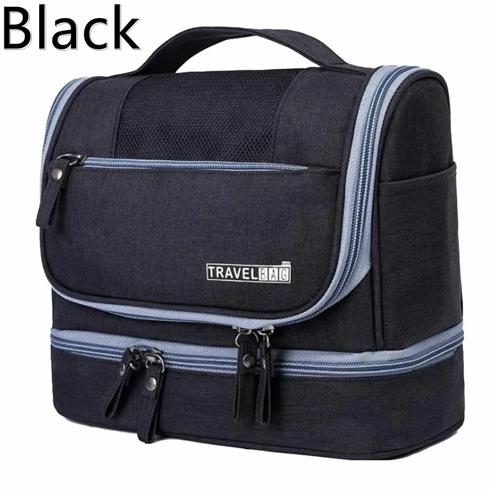 oxford-trousse de maquillage de voyage pour hommes et femmes, trousse de toilette lavable, accessoires de la présidence