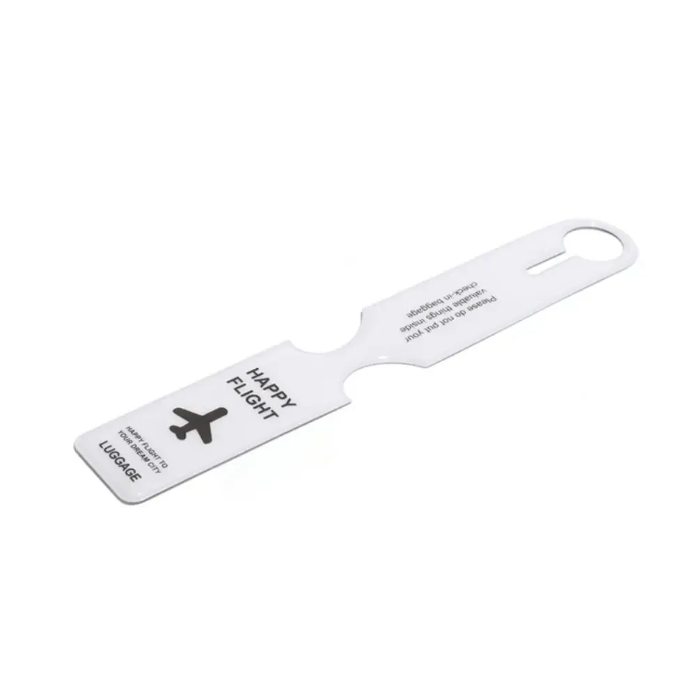étiquette de bagage en pvc pour carte d'embarquement, étiquette nominative pour valise, carte d'information pour bagages d'avion
