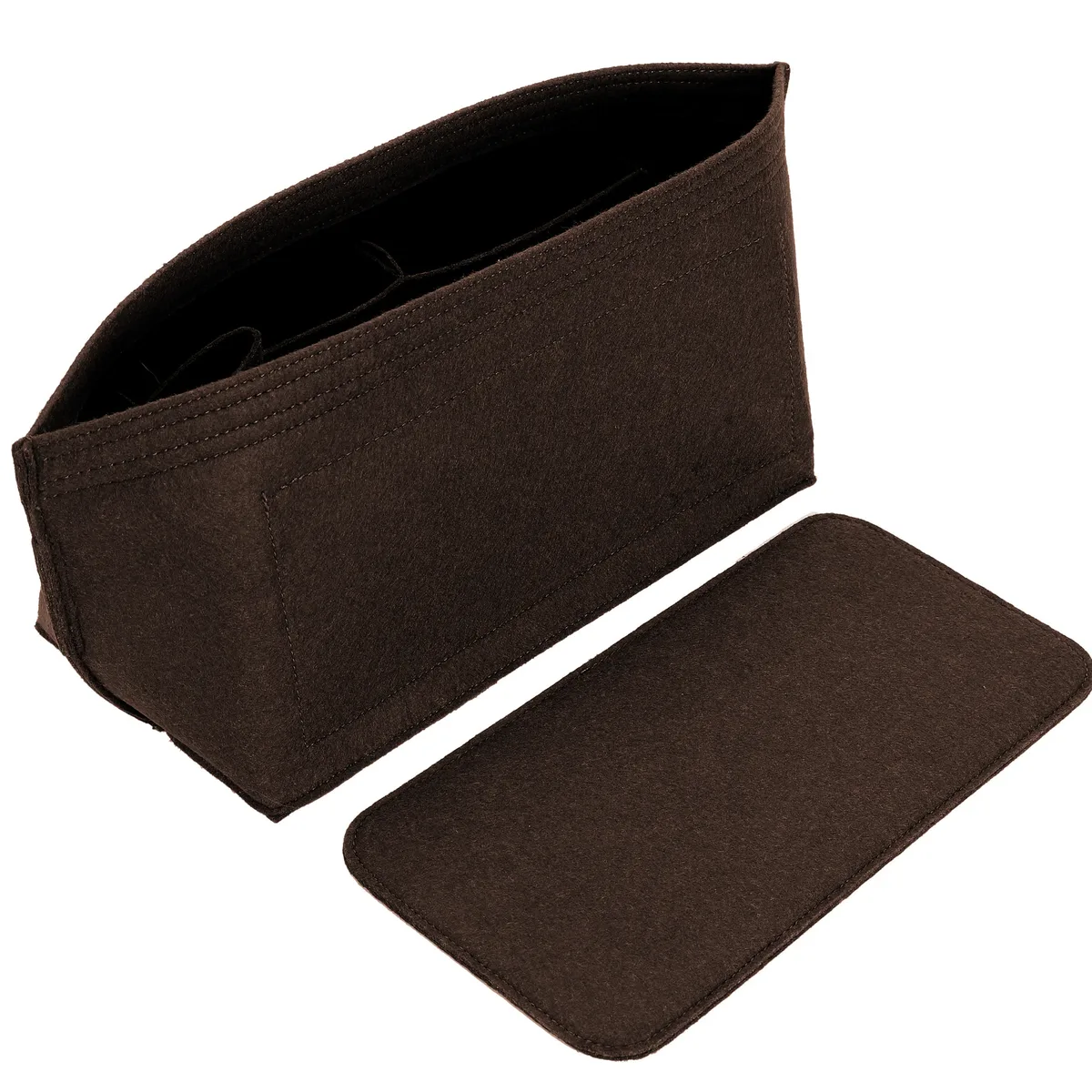 organisateur de sac à main en feutre avec fermeture éclair, lot de 2 pièces, grand format, pour sacs fourre-tout, 3 tailles