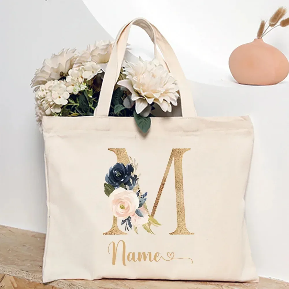 sac fourre-tout personnalisé pour demoiselle d'honneur avec initiales et nom, sac à bandoulière, sac de fête de bachelorette, sac à main de mariée, cadeau pour elle
