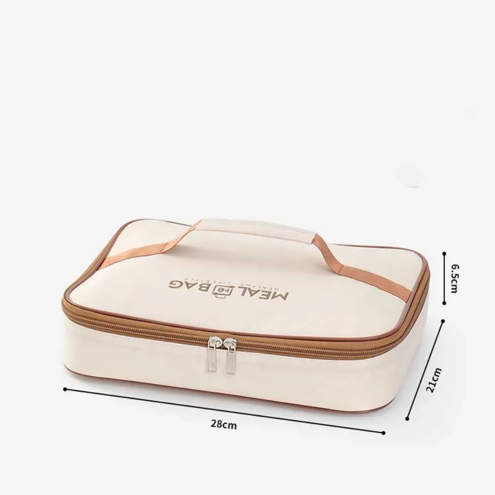 nouveau sac de rangement de boîte à déjeuner en papier d'aluminium, sac d'isolation thermique isolé oxford, sac thermique de grande capacité pour aliments, pique-nique