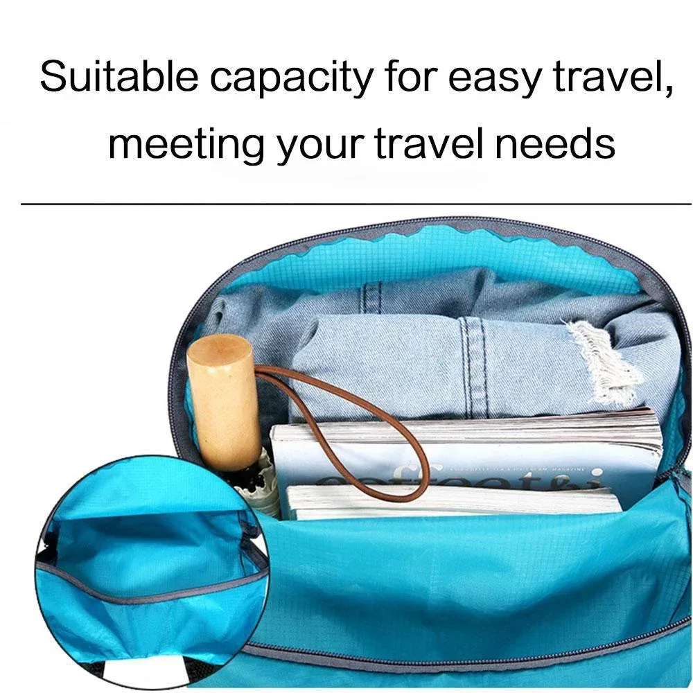 sac à dos de sport de plein air pliable et étanche, sac de voyage portable ultra léger adapté au camping, à la course à pied et au fitness