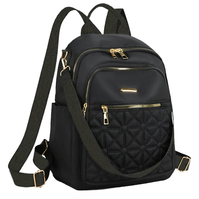 sac à dos élégant et polyvalent pour les voyages quotidiens, sac fonctionnel élégant matelassé multicolore léger et décontracté