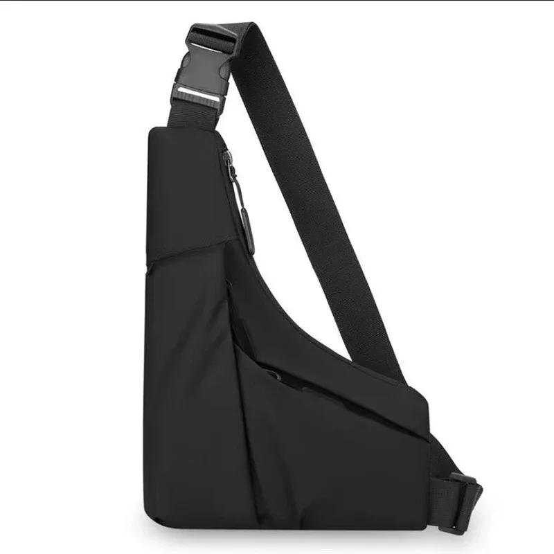 sac de poitrine portable pour hommes, sac à bandoulière pour sports de plein air, léger, asymétrique, taille fine, adapté aux voyages, à la randonnée au quotidien