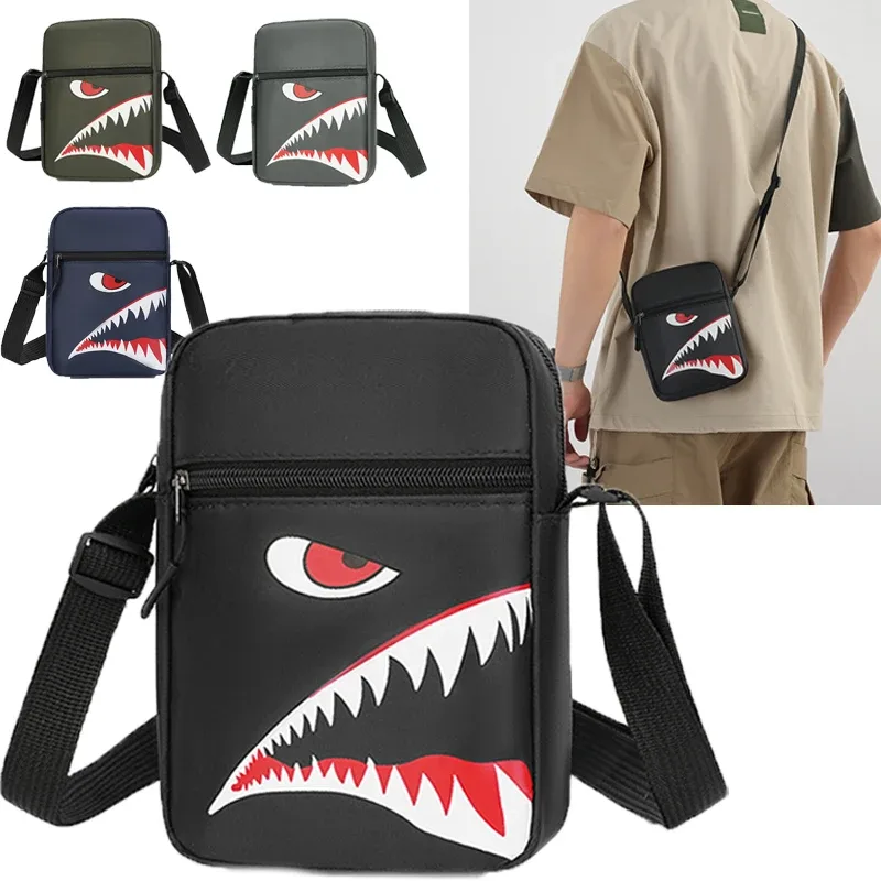 sac à bandoulière oxford décontracté pour hommes – pochette pour téléphone unisexe avec sangle réglable (sac de taille et sac de poitrine de voyage)