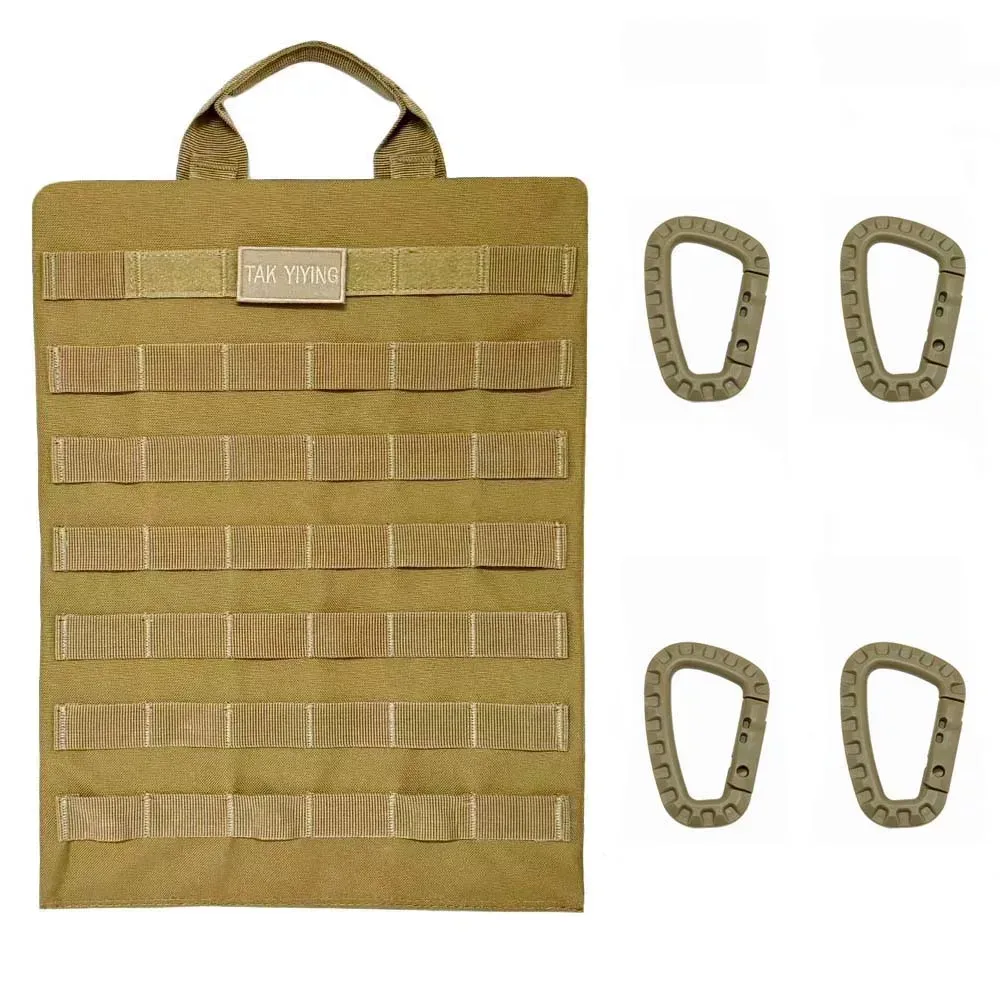 organisateur de rangement tactique extérieur suspendu multifonctionnel, plaque d'extension réglable pour sac à dos, accessoires