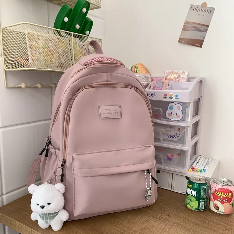 nouveau sac à dos tendance pour femme et homme, grande capacité, imperméable, pour collège, ordinateur portable, école, voyage, livres, style mignon et cool