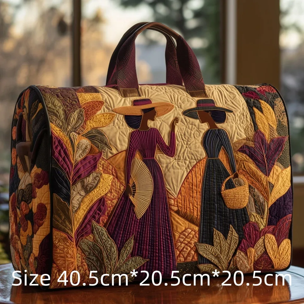 sac de voyage 3d matelassé afrique pour femme, sac de week-end bohème avec imprimé carte des femmes africaines, bagage cabine, sacs de festival uniques