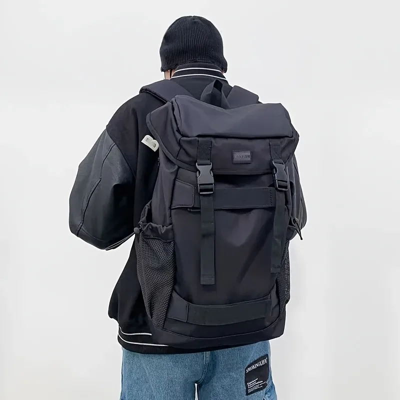 sac à dos de skateboard hip-hop tendance, sac à dos de grande capacité pour hommes, sac à dos d'étudiant, sac de voyage étanche pour randonnée sportive mochila