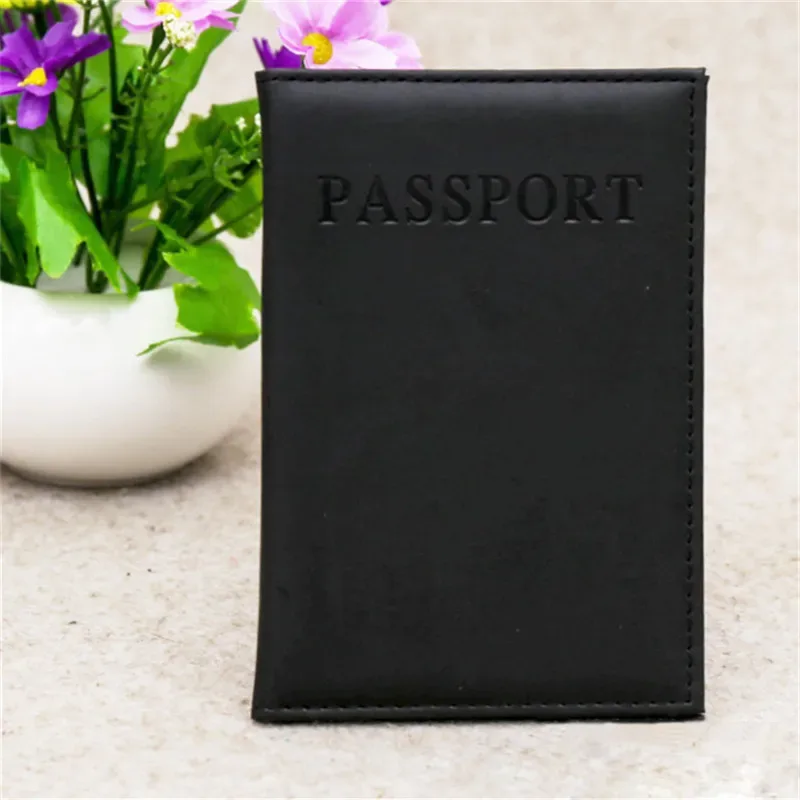 1pc mode nouveau pu femmes porte-passeport couple modèles filles voyage passeport couverture unisexe porte-carte homme porte-carte portefeuille