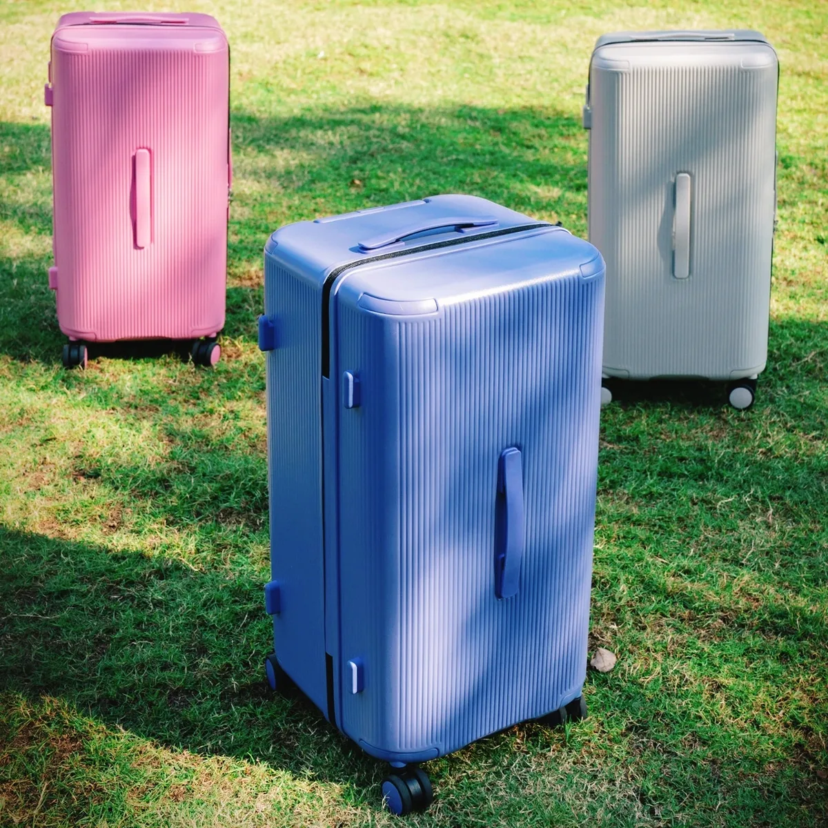 valise rigide en matériau pc avec serrure tsa, bagage à roulettes pour femmes, valise de voyage à grande capacité 20/24/28/30 pouces