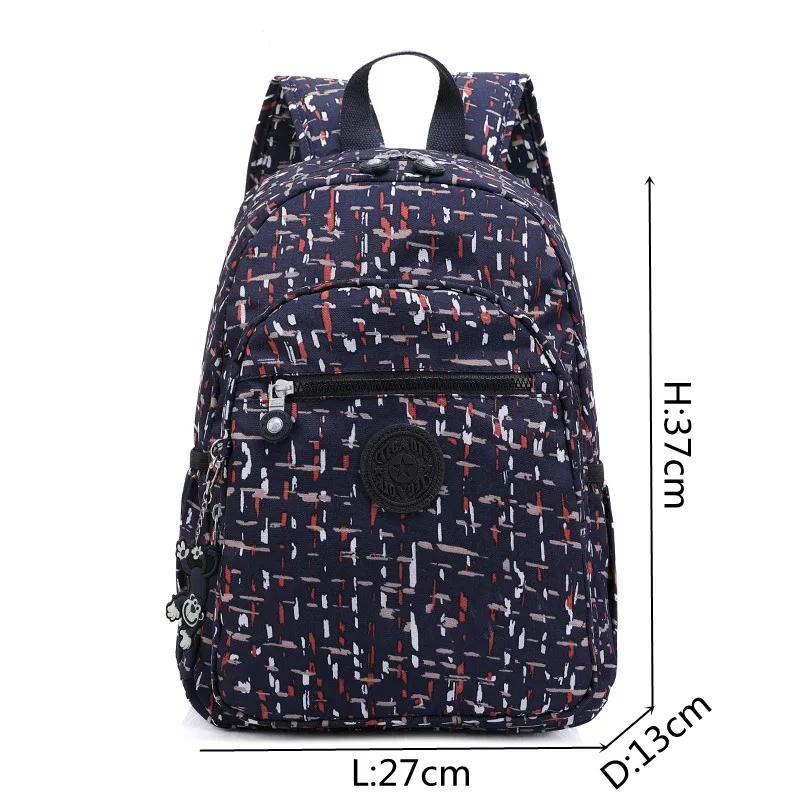 teincome ote-sac à dos d'école étanche pour fille et garçon, sac de voyage léger pour homme, 2024 nylon, motif de fleurs, mode décontractée, a4, m1318
