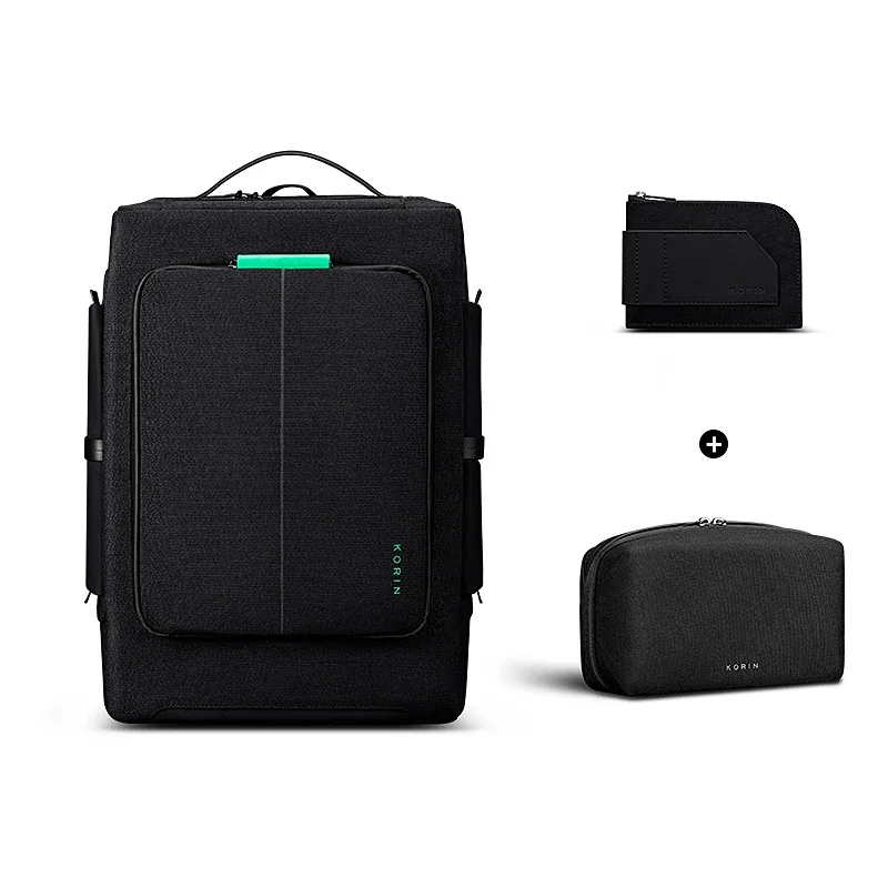 korin hubpack 33 sac à dos antivol et anti-coupure pour hommes et femmes, ordinateur portable 16 pouces, étanche, magnétique, 180 °   nouvelle porte de charge usb-c 2026