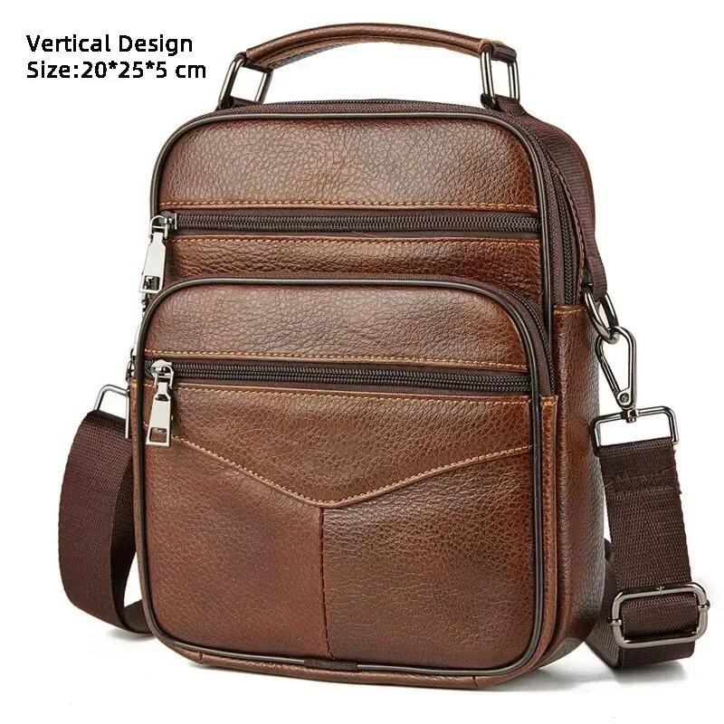 mode chaude hommes sacs de messager sacs à main en cuir véritable pour homme marque de luxe mâle sac à bandoulière pour mini pad garçon sac à bandoulière