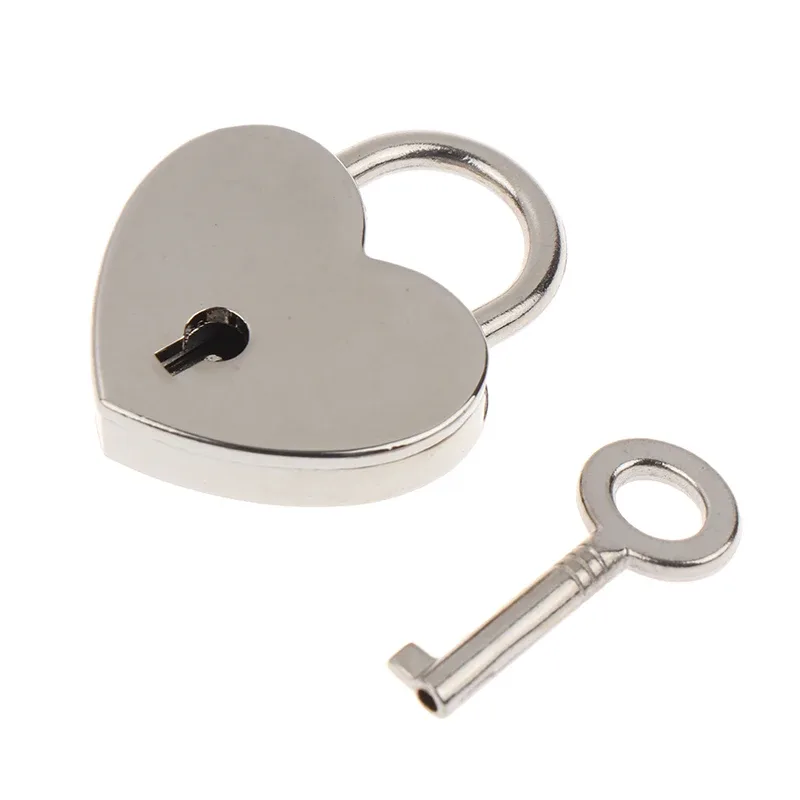 cadenas forme cœur métal noir rose rouge bleu doré voyage mariage bijoux valise cadeau noël