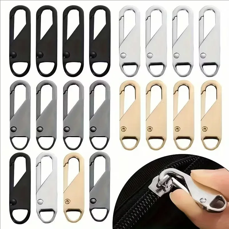 extracteur de fermeture éclair, onglets de remplacement, fermetures éclair détachables, curseur de tête, kit de réparation pour valises, sacs, vêtements, bricolage, artisanat de couture, 5 pièces