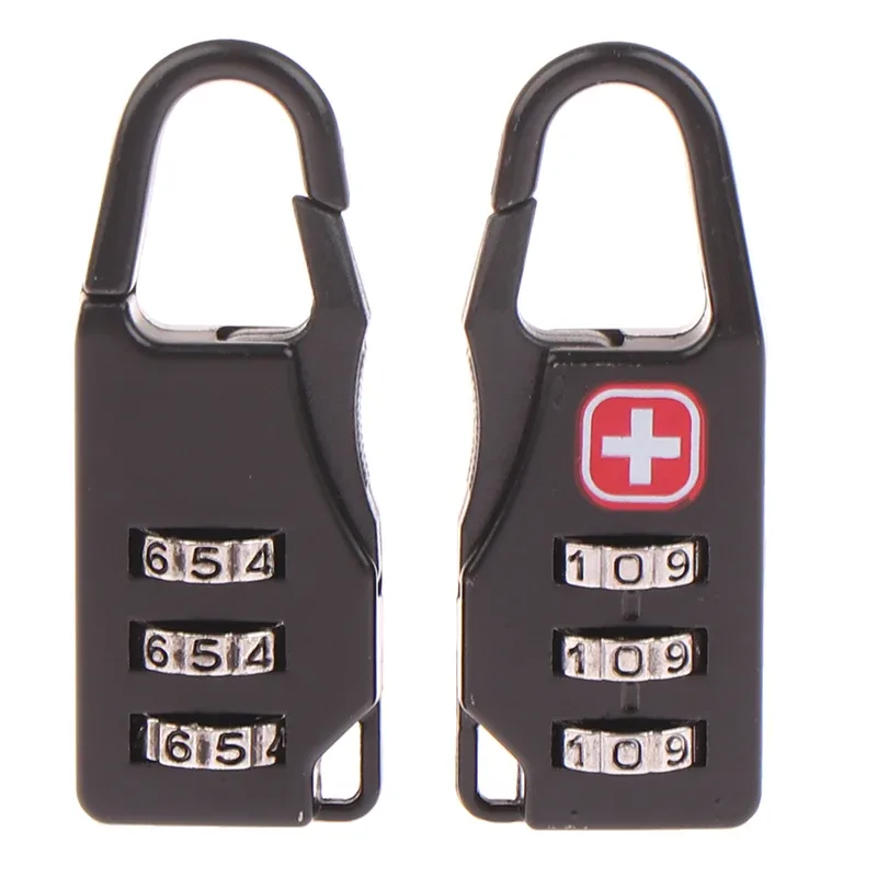 mini serrure portable en alliage, cadenas pour bagages de voyage en plein air, fermeture éclair, sac à dos, coffre-fort antivol, serrure à numéro blocode