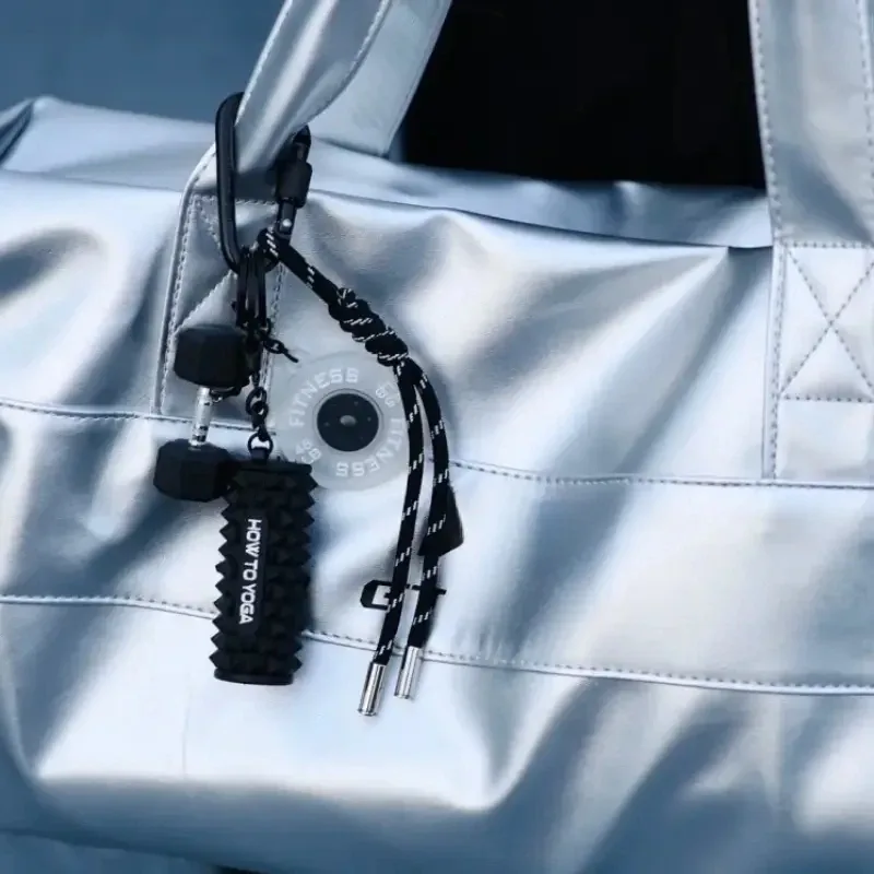 porte-clés de fitness pour amoureux de la salle de sport, cadeau pour passionné de fitness, haltère, sac de fitness, breloques pour sac à dos