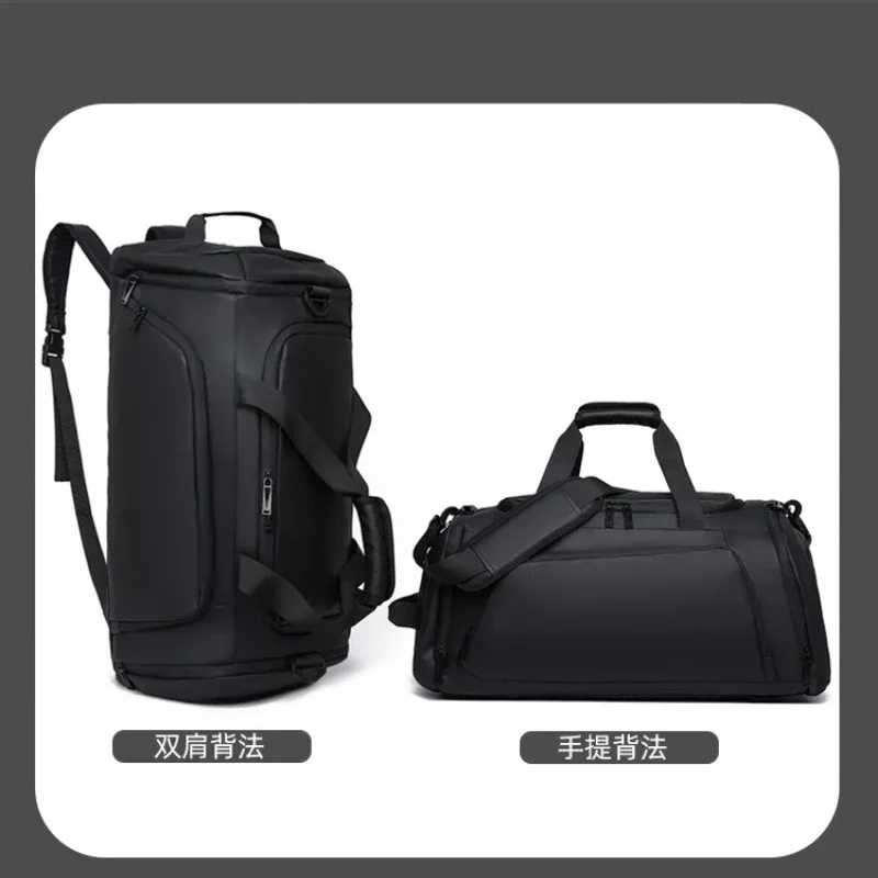 sac de voyage à séparation sec-humide, grande capacité, imperméable, sac de sport multifonctionnel, bagage à main pour hommes et femmes, sport et fitness