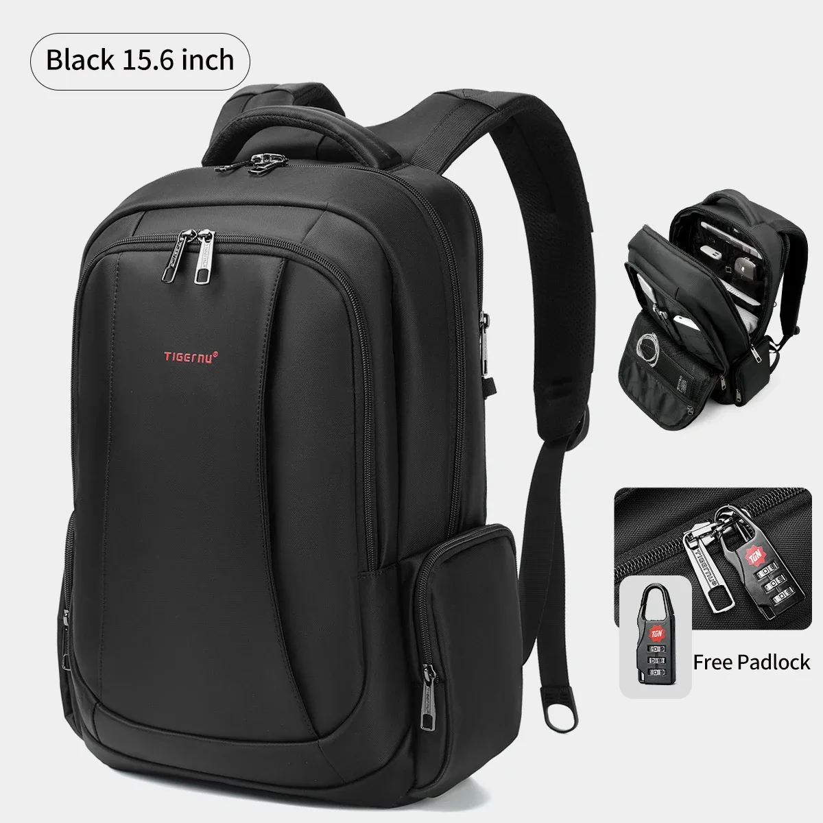 tigernu sac à dos en nylon imperméable femme hommes sac à dos pour 15.6 ordinateur portable sac pour ordinateur portable mochilas sacs à dos scolaires sac mâle sac à dos