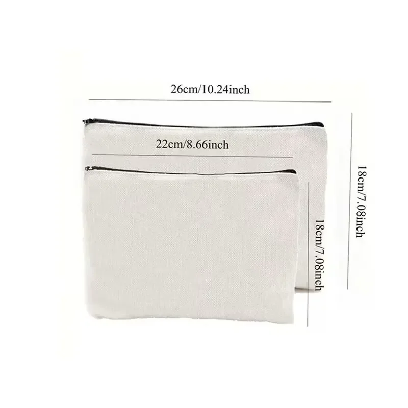 1 pièce, trousse de maquillage imprimée coccinelle, fermeture éclair durable, indispensable pour les voyages fréquents, rangement d'accessoires exquis, en lin durable