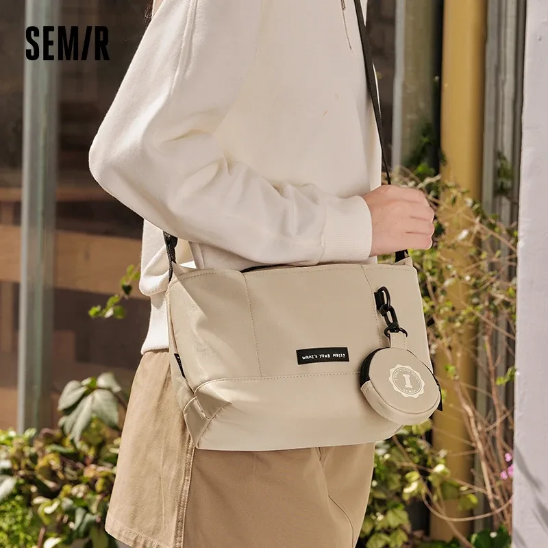 semir-sac à bandoulière pour homme, utilitaire d'extérieur, à la mode, nouvelle collection automne, pour couple, lettre, chimie, grande capacité