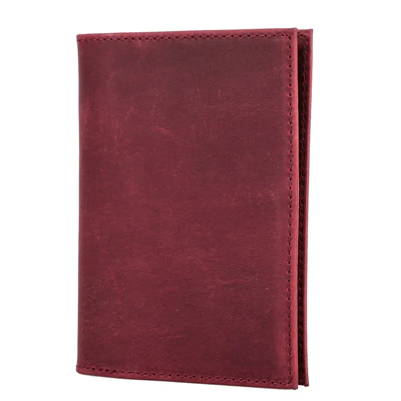porte-passeport en cuir de vache véritable avec étui airtag-portefeuille de voyage bloquant rfid, poche anti-perte et porte-carte pour hommes et femmes