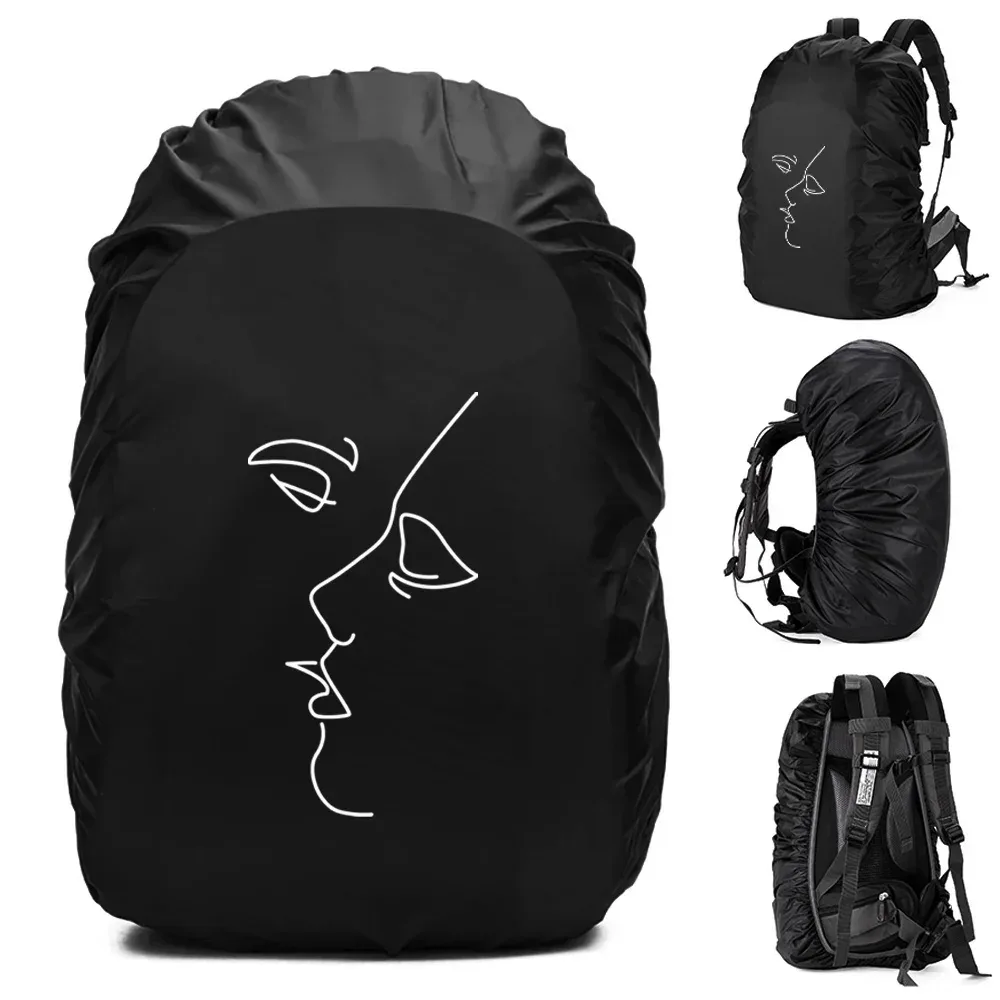 sac à dos imperméable pour homme, housse de pluie, sport de plein air, cyclisme de nuit, housse de pluie légère, sac de sécurité, camping, randonnée, 20l-75l