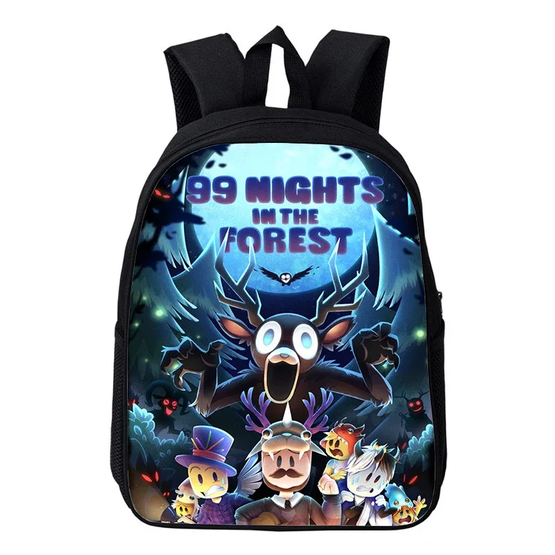 sac à dos orthopédique pour enfants, motif cerf de dessin animé amusant, pour la maternelle et l'école, pour garçons et filles, collection hot game 99 nuits dans la forêt