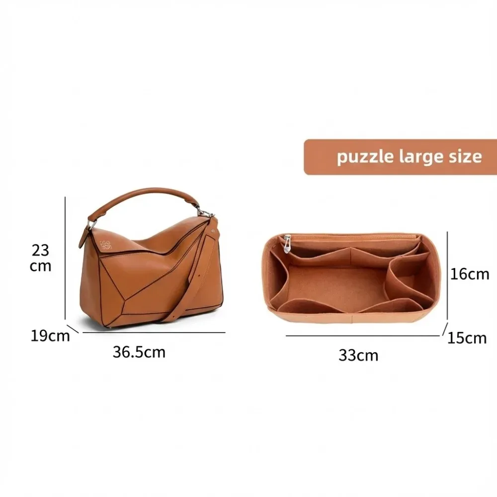 sac à main en feutre pour femmes, organisateur adapté pour loe-we puzzle, sac à main de maquillage, sacs à cosmétiques, sac de luxe de styliste