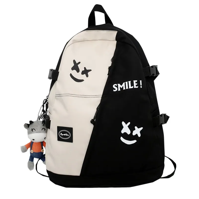 mode grand sac à dos amoureux d'hiver voyage sac à dos femmes ordinateur portable mochila pour adolescent bookbag nouveau collège sac d'école hommes sac à dos