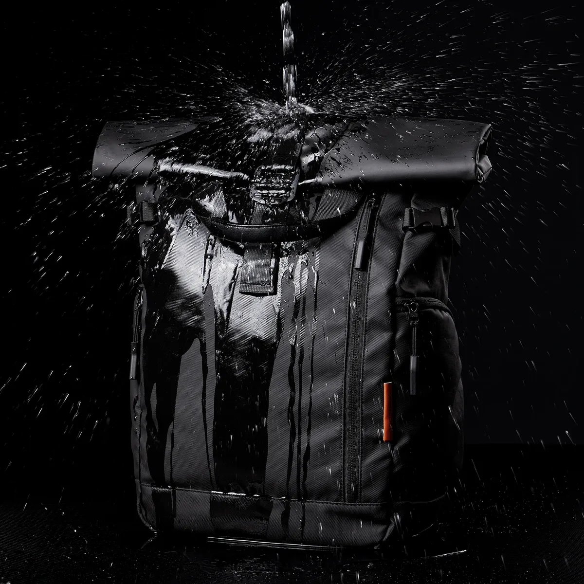 tangcool nouveau sac à dos étanche pour ordinateur portable à fermeture roll-top, extensible, grande capacité, pour voyage, décontracté, affaires, trajets quotidiens, sac à bandoulière
