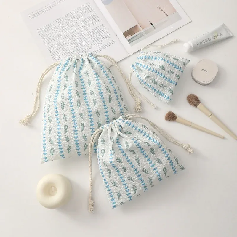 sac à cordon, sac de rangement pour étudiants, sac de maquillage à ouverture, trousse de toilette de dessin animé, ensemble de trois pièces, sacs de rangement en polyester pour femmes
