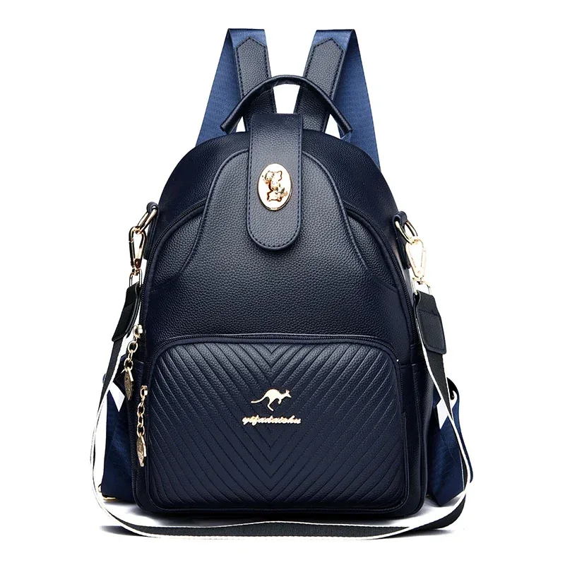 sac à dos en cuir souple pour femmes, sac à bandoulière de bonne qualité, marque de luxe célèbre, nouvelle collection 2024