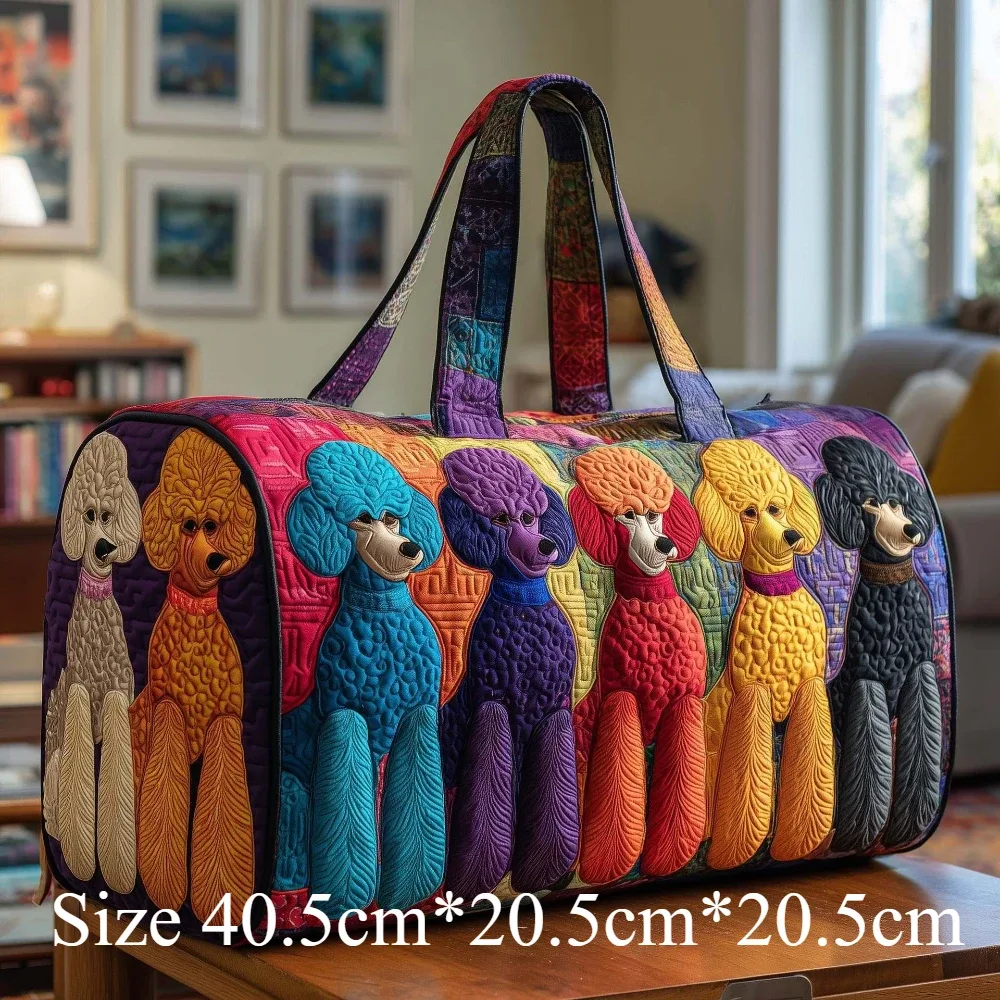 sacs de voyage pour chien matelassés imprimés en 3d, sacs de voyage pour animaux de compagnie artistiques, durables, pour le week-end, la salle de sport, le yoga, design unique pour teckel, corgi, bouledogue français