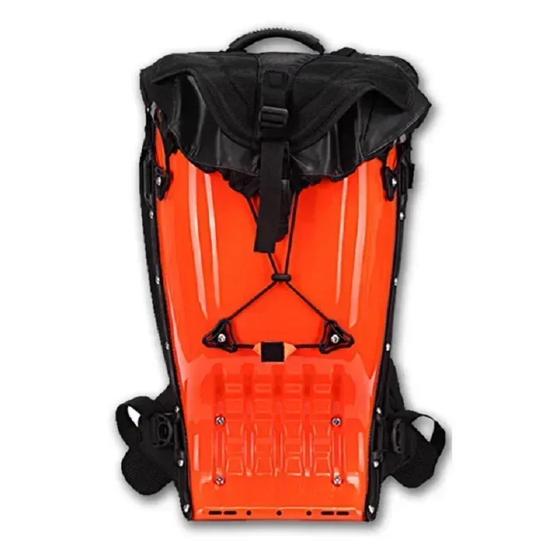 sac à dos rigide 25l pour moto, sacoche de réservoir abs étanche pour motocross/moto de course, protection antichute