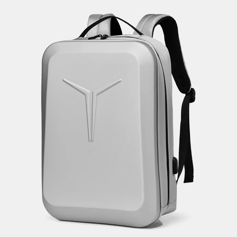 sac à dos d'affaires tendance pour homme, sac d'ordinateur pour étudiant, multifonctionnel, grande capacité, sac à dos rigide pour ordinateur portable tridimensionnel